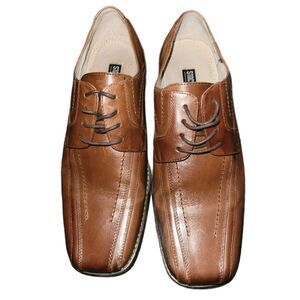 Stacy Adams Brown‎ Dress Shoes Men Sz 8.5M Lace Up Leather Workwear Preppy